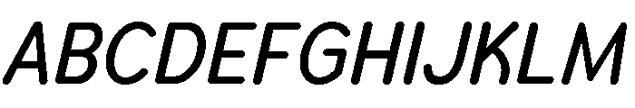 Chankfurter Condensed Medium Italic Font UPPERCASE