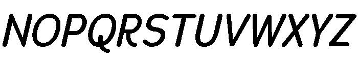 Chankfurter Condensed Medium Italic Font UPPERCASE