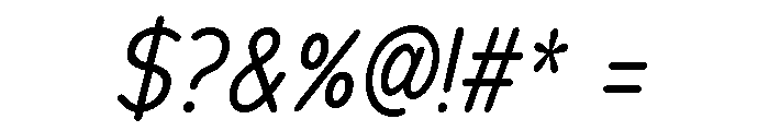 Chankfurter Condensed Regular Italic Font OTHER CHARS