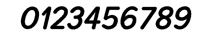 Chankfurter Condensed Semi Bold Italic Font OTHER CHARS