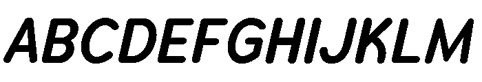 Chankfurter Condensed Semi Bold Italic Font UPPERCASE