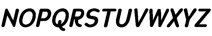 Chankfurter Condensed Semi Bold Italic Font UPPERCASE