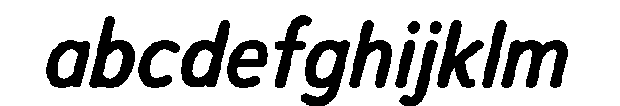 Chankfurter Condensed Semi Bold Italic FONT