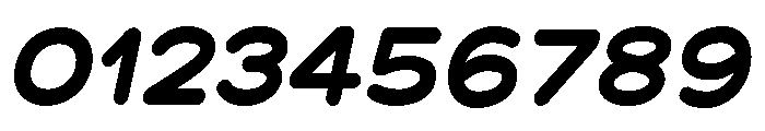 Chankfurter Extended Bold Italic Font OTHER CHARS