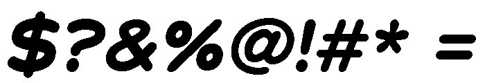 Chankfurter Extended Bold Italic Font OTHER CHARS