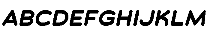 Chankfurter Extended Bold Italic Font UPPERCASE