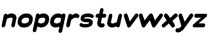 Chankfurter Extended Bold Italic Font LOWERCASE