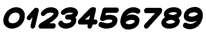 Chankfurter Extended Extra Bold Italic Font OTHER CHARS