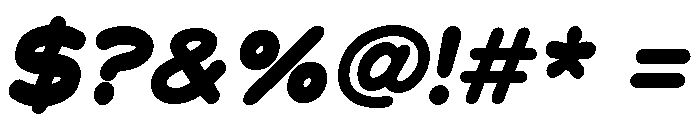 Chankfurter Extended Extra Bold Italic Font OTHER CHARS