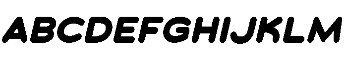 Chankfurter Extended Extra Bold Italic Font UPPERCASE