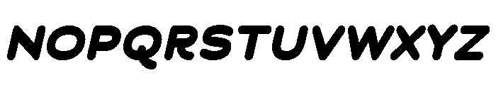 Chankfurter Extended Extra Bold Italic Font UPPERCASE