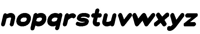 Chankfurter Extended Extra Bold Italic Font LOWERCASE