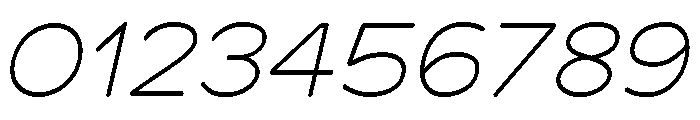 Chankfurter Extended Light Italic Font OTHER CHARS