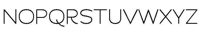 Chankfurter Extended Light Font UPPERCASE