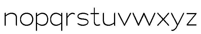 Chankfurter Extended Light Font LOWERCASE