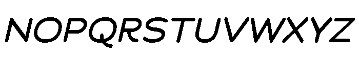 Chankfurter Extended Medium Italic Font UPPERCASE