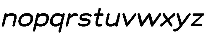 Chankfurter Extended Medium Italic Font LOWERCASE