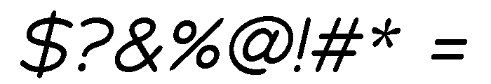 Chankfurter Extended Regular Italic Font OTHER CHARS