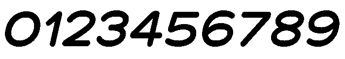 Chankfurter Extended Semi Bold Italic Font OTHER CHARS