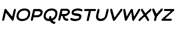 Chankfurter Extended Semi Bold Italic Font UPPERCASE