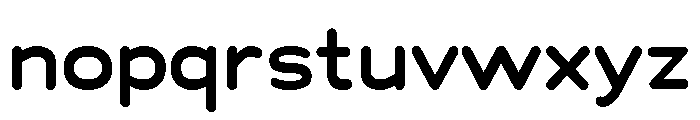 Chankfurter Extended Semi Bold Font LOWERCASE