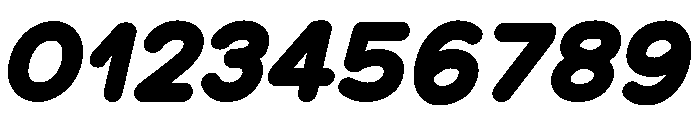 Chankfurter Extra Bold Italic Font OTHER CHARS