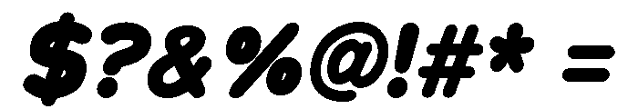 Chankfurter Extra Bold Italic Font OTHER CHARS