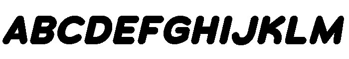 Chankfurter Extra Bold Italic Font UPPERCASE