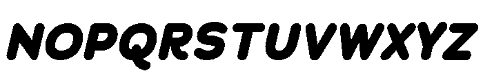 Chankfurter Extra Bold Italic Font UPPERCASE