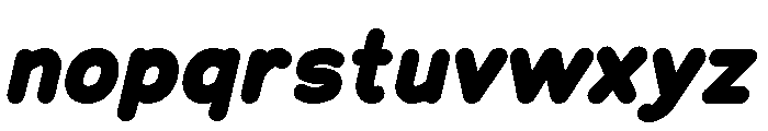 Chankfurter Extra Bold Italic Font LOWERCASE