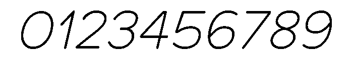 Chankfurter Light Italic Font OTHER CHARS
