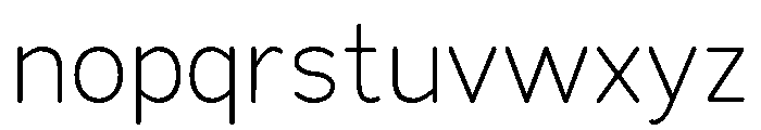Chankfurter Light Font LOWERCASE