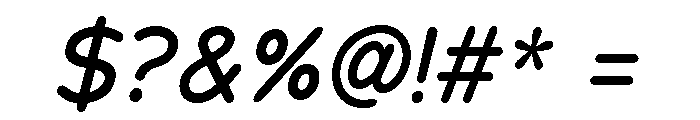 Chankfurter Medium Italic Font OTHER CHARS