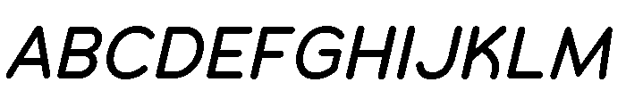Chankfurter Medium Italic Font UPPERCASE