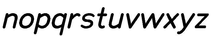 Chankfurter Medium Italic Font LOWERCASE