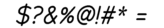 Chankfurter Regular Italic Font OTHER CHARS