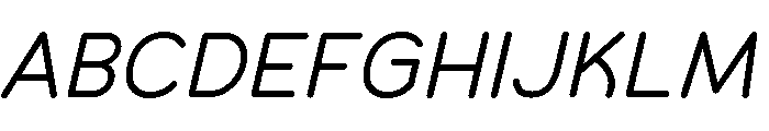 Chankfurter Regular Italic Font UPPERCASE