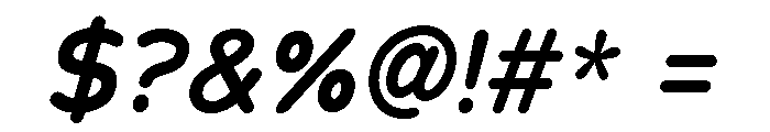 Chankfurter Semi Bold Italic Font OTHER CHARS