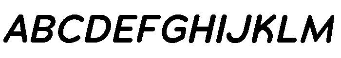 Chankfurter Semi Bold Italic Font UPPERCASE