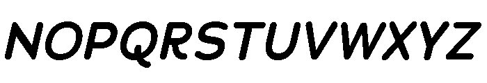 Chankfurter Semi Bold Italic Font UPPERCASE