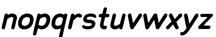 Chankfurter Semi Bold Italic Font LOWERCASE
