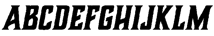 Charcuterie Block Bold Italic Font UPPERCASE