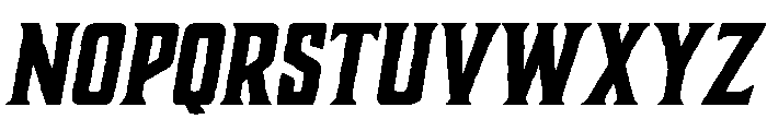 Charcuterie Block Bold Italic Font LOWERCASE