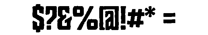 Charcuterie Block Bold Font OTHER CHARS
