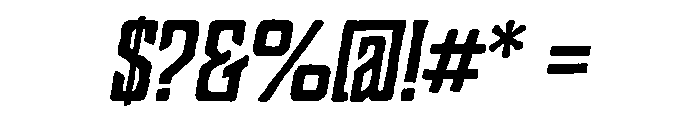 Charcuterie Block Regular Italic Font OTHER CHARS