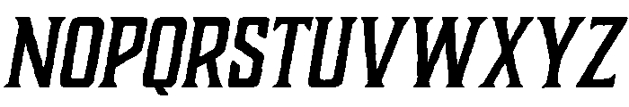 Charcuterie Block Regular Italic Font UPPERCASE