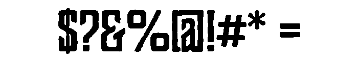 Charcuterie Block Regular Font OTHER CHARS