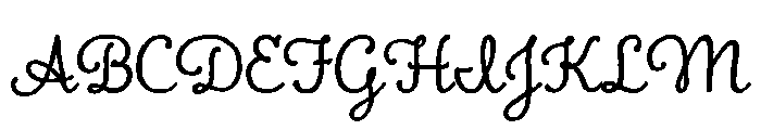 Charcuterie Cursive Regular Font UPPERCASE