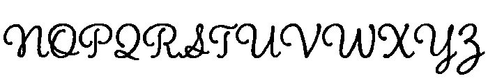 Charcuterie Cursive Regular Font UPPERCASE