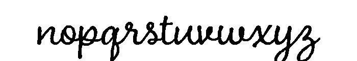 Charcuterie Cursive Regular Font LOWERCASE